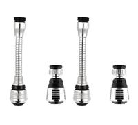 Combinaison longue et courte Douchette Robinet Cuisine 2 Pièces Rallonge Robinet Cuisine robinet pivotant à 360 ° tête de pulvérisateur Embout de robinet Convient pour la cuisine