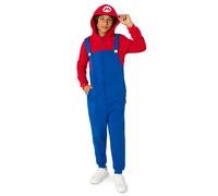 Combinaison Mario Enfant - Taille: 10-12 Ans (134-140cm) Bleu