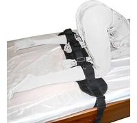 Combinaison menottes-piédicules verrouillable pour lit d'hôpital avec fermeture à clic - ensemble souples en coton, avec 4 clés pour lits jusqu'à 100 cm de large - menottes et piédicules