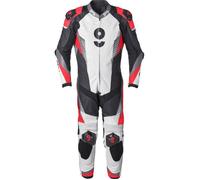 GMS Combinaison moto GRC-1 cuir 1 pièce Noir/Blanc/Rouge/Gris Taille 56