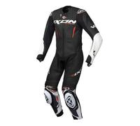 Ixon Vortex 3 Costume en cuir de moto 1 pièce pour les jeunes, noir-blanc-rouge, taille 12 ans