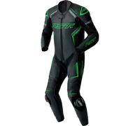 RST Moto Combinaison en cuir S1 D3O une pièce perforée Taille M Homme Noir/Vert Néon/Gris