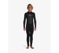 Quiksilver 32 Pro 3/2 Mm Long Sleeve Back Zip Neoprene Suit Noir 12 Years Garçons
