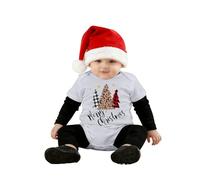 Combinaison Noël Bébé Premier Noël Vêtements Bébé Fille Garçon Body Bébégarçon Fille Bebe Grenouillères, Enfant DeguisementNoël Bebe Pull de NoëlBarboteuse 0-18 Mois