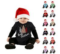 Combinaison Noël Bébé Premier Noël Vêtements Bébé Fille Garçon Body Bébégarçon Fille Bebe Grenouillères, Enfant DeguisementNoël Bebe Pull de NoëlBarboteuse 0-18 Mois