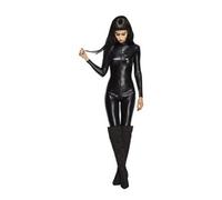 Fever Miss Whiplash Costume, Female Uk Dress 12-14 Noir