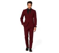 Combinaison OppoSuits Blazing Burgundy - Le style Le bordeaux foncé Tout