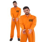 Combinaison Orange De Prisonnier Costume De Fête Pour Adultes