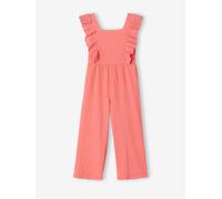 Combinaison pantalon fille à volants corail 4A