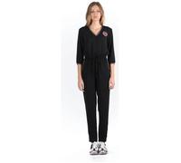 Combinaison pantalon - KAPORAL - Noir - Manches 3/4 - Coeur brodé - Taille L S