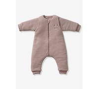 Combinaison PETIT CHAT, manches longues amovibles beige chiné 48M(4A)