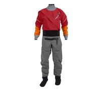 Combinaison PlongéE Homme Combinaison étanche de Kayak for Homme, Une pièce, avec Joint en Latex for la flottaison dérive(Red,XX-Large)
