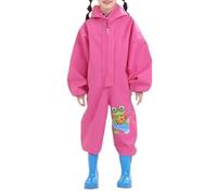 Combinaison Pluie Enfant Bebe Garcon Fille Imprimé Dessin Animé Tenue de Pluie Enfant Bebe avec Veste Coupe Vent et Pantalon Impermeable Surpantalon Imperméable de Sécurité Combi Enfants Anti-Boue