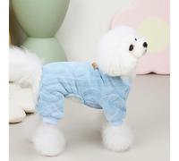 Combinaison Polaire Chaude d'hiver for Chien, Pyjama for Chiot et Chat, Manteau, vêtements for Chihuahua, Costume de Bouledogue français, Tenues for Yorkshire(Blue,XL)