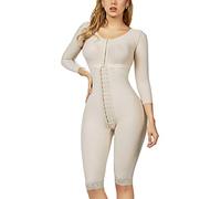 Combinaison postopératoire à Compression Moyenne, Genou avec Soutien-Gorge, Manches Longues, Gaine Amincissante, réparation Post-Partum, contrôle du Ventre réducteur