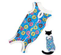 Combinaison pour Chatte Stérilisation,Anti Léchage Combinaison Respirante pour Chien Et Chat - Alternative À La Collerette Vêtement Post Opératoire | pour Soin Stérilisation Plaie Abdominale Cha