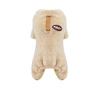 Combinaison pour chien en polaire chaude avec trou pour laisse, vêtements doux et respirants pour petits chiens, plusieurs couleurs et tailles, vêtements confortables pour chien pour un usage