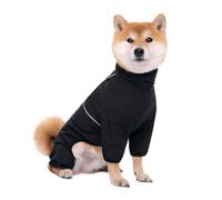 Combinaison pour chiens par mauvais temps avec fermeture éclair et bandes réfléchissantes pour améliorer la sécurité pour les activités de plein air