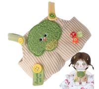 Combinaison pour en Peluche, vêtements de de 15 cm, vêtements de habillés avec légumes, Pantalons en Peluche Amovibles pour vêtements