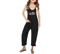 Combinaison pour la rentrée scolaire - Pour fille - Imprimé lettres - Tenue de troisième année - Confortable et élégante, Noir , 8-9