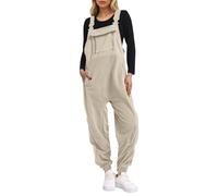 Combinaison pour maman de la mariée salopette brossée pour femme réglable avec pantalon de ski d'hiver chaud pyjama animal adulte, Blanc., M