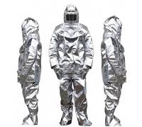 Combinaison Protection Contre Incendie, Combinaison résistante à chaleur Résistant aux hautes températures Convient pour aérospatiale, protection incendie, police ,1000℃-170cm-185cm