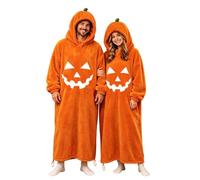 Combinaison Pyjama Halloween, Pyjama élégant à imprimé Citrouille, idéal pour et Les déguisements d'automne et d'hiver. Confortable et Chaud, il est Parfait pour se détendre en Toute tranquillité.