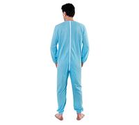 Combinaison Pyjama pour Personnes âgées sanitaire Ouverte derrière - Tissu indéchirable L