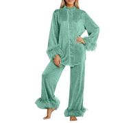 Combinaison Pyjama XL Satin Chaude Abeille Coeur Ouverture Cotelé Gorge Mariée Peluche Maman Integral Vert Mignon Jaquette Pingouin Polyester Classique Deguisement Bordeaux