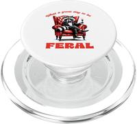 Combinaison Raton Laveur « What a Great Day to Be Feral » PopSockets PopGrip pour MagSafe