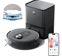 Combinaison robot-aspirateur et serpillère, puissance d'aspiration 4200Pa, autonomie 200 minutes, réservoir 2 en 1, Proscenic Q8 Max