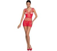 Combinaison sexy ouverte ouverte passion woman bs084 rouge - Taille: Taille unique 16, Couleur: Rouge