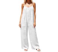 Combinaison Short Femme Ete Fluide Salopettes Shorts Combinaisons et Combishorts Chic Les Bretelles Pantalon Court Combi Short Romper Playsuits Jumpsuit de Plage Salopette décontractée ample