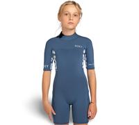 Combinaison shorty de surf fille Roxy 2 mm Swell Series Back-Zip Bleu 10G