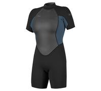 O´neill Wetsuits Reactor-2 2 Mm Spring Woman Short Sleeve Back Zip Shorty Noir 16 Femme