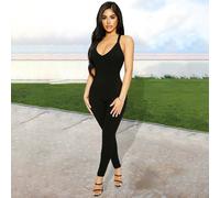 Combinaison Sport Femme Ete Bretelles Jumpsuit Moulant Sans Manches Combishort Ensemble Pantalon Fluide Combinaisons Ete Chic Pour Soirée Yoga