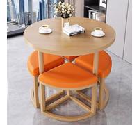 Combinaison Table et Chaises pour la Maison, Ensemble de 4 Chaises de Table, Cuisine, pour Salon de thé, Pâtisserie, Café, Restaurant(C3)