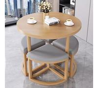 Combinaison Table et Chaises pour la Maison, Ensemble de 4 Chaises de Table, Cuisine, pour Salon de thé, Pâtisserie, Café, Restaurant(C2)