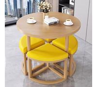 Combinaison Table et Chaises pour la Maison, Ensemble de 4 Chaises de Table, Cuisine, pour Salon de thé, Pâtisserie, Café, Restaurant(C1)