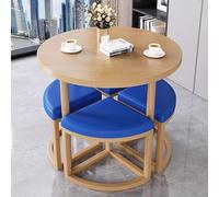 Combinaison Table et Chaises pour la Maison, Ensemble de 4 Chaises de Table, Cuisine, pour Salon de thé, Pâtisserie, Café, Restaurant(C6)