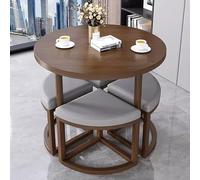 Combinaison Table et Chaises pour la Maison, Ensemble de 4 Chaises de Table, Cuisine, pour Salon de thé, Pâtisserie, Café, Restaurant(B2)