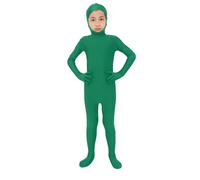 Combinaison tout compris pour, ouverte, moulante, couleur unie, costume de scène, Halloween bébé foulard bouton pression (vert, L)