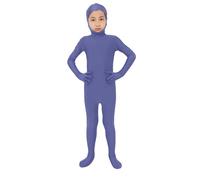 Combinaison tout compris pour, ouverte, moulante, couleur unie, costume de scène, Halloween bébé foulard bouton pression (bleu, L)