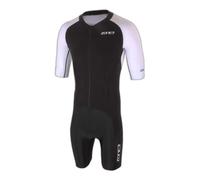 Zone3 Lava Long Distance Aero Short Sleeve Trisuit Blanc,Noir S Homme