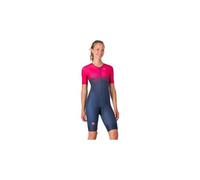 Castelli - Women's Core Tri Suit S/S - Combinaison de cyclisme - L - belgian blue / bright rose