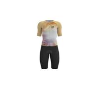 Combinaison trifonction compressport aero ss trisuit orange femme
