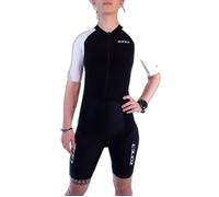 Combinaison trifonction manches courtes long distance entièrement zippé femme Zone3 Lava - black/white - XS