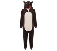 A2Z 4 Kids Filles Garçons Costume De Loup Combinaisons Doux en Peluche Polaire Combishort Animal À Capuche - E.Soft Wolf 11-12