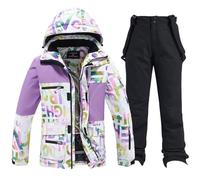 Combinaisons de gymnastique de ski pour hommes et femmes, combinaisons de ski chaudes, combinaisons complètes, Noir., S