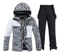 Combinaisons de gymnastique de ski pour hommes et femmes, combinaisons de ski chaudes, combinaisons complètes, Noir - A, XXL